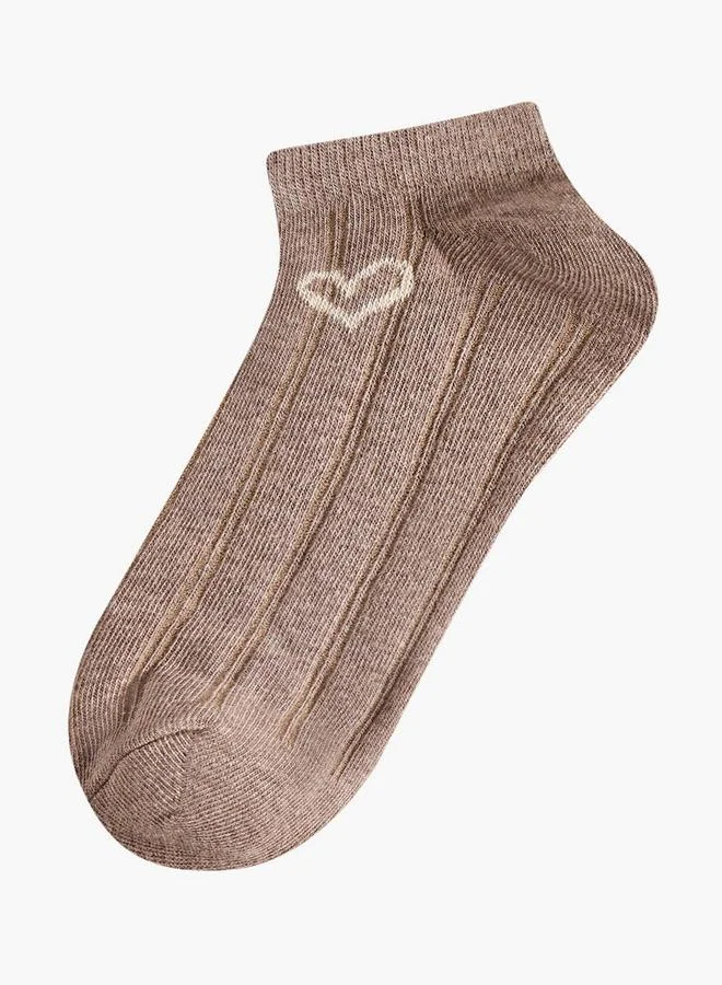 Flora Bella By Shoexpress Pack Of 5 Ankle Length Cotton Socks